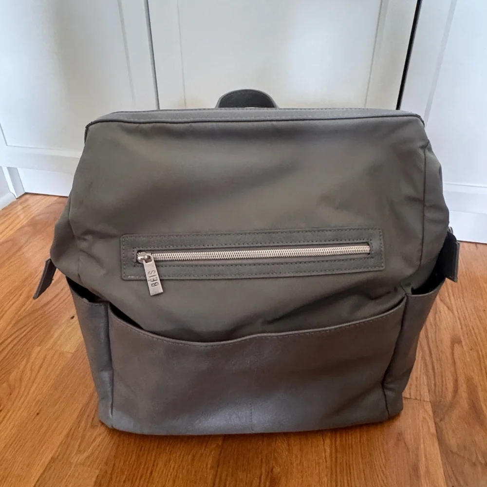 BEIS Gray Baby Bag Backpack